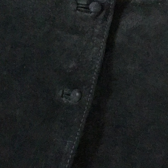 ASOS Black Leather Suede Fringe Top - Picture 13 of 13